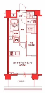 クリオラベルヴィ横濱サウス【6階】の間取り