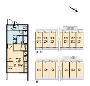 レオパレスNaNa【3階】の間取り