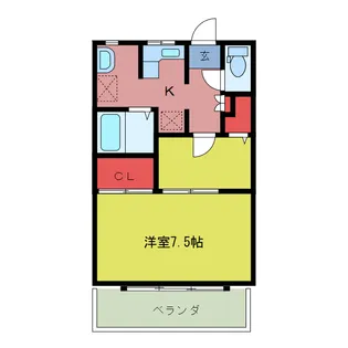 シティーホームズM【4階】の間取り