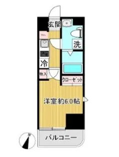 ディアレイシャス武蔵中原【5階】の間取り