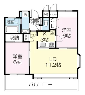 Syoジャンヌ・マリー泉【3階】の間取り