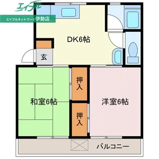 晴海マンション【4階】の間取り