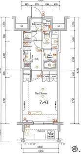 WILL VERT東十条【9階】の間取り