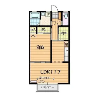 メゾンフォルテ【2階】の間取り