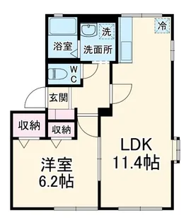 シティハイム FIK-C【1階】の間取り