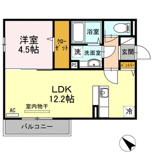 ルーヴル川崎【3階】の間取り