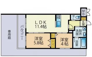 Mitte【2階】の間取り