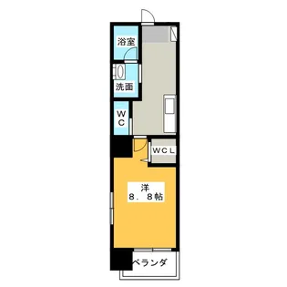 コーキャス馬場町【6階】の間取り