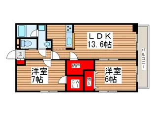 コクシネール【3階】の間取り