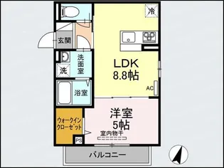 ベル・スラージュ【1階】の間取り