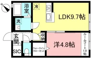 シェモア仙川弐番館【1階】の間取り
