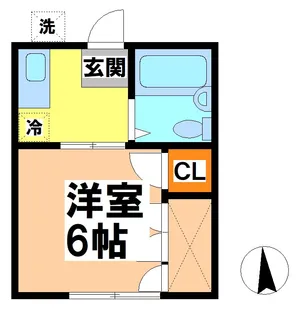 恵林ハイツ【2階】の間取り