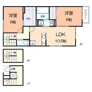 シトラス【3階】の間取り