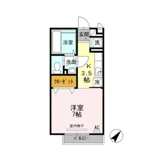 シャレック【1階】の間取り