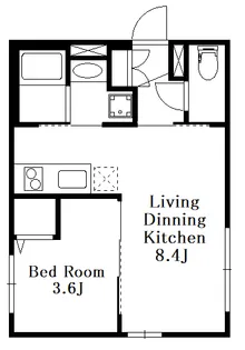 La Douceur新中野【1階】の間取り