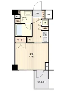 萩中イースト【6階】の間取り