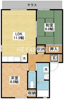 セジュールSATO C【1階】の間取り