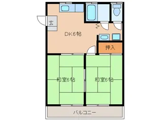 アーバンシティPart-I【2階】の間取り