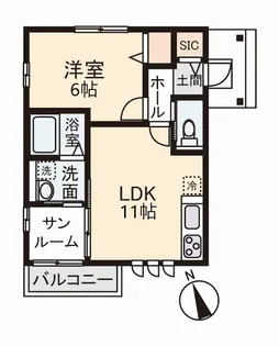 レモーネI【1階】の間取り