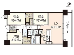 サーパス祇園ゲートレジデンス【6階】の間取り
