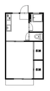 ハイム桃園【2階】の間取り