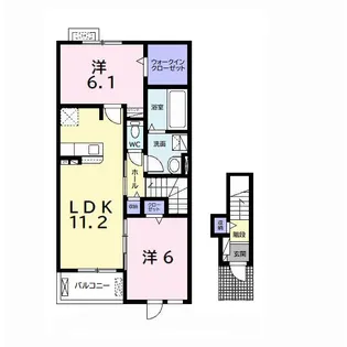 エレガンス(木更津市)【1階】の間取り