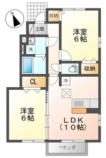 グランメール B【2階】の間取り