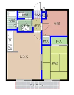 クレールII【2階】の間取り