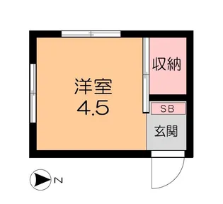 キャノンパックビル【5階】の間取り