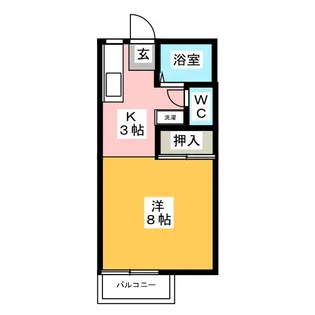 アビタシオンサンアイ【1階】の間取り