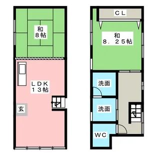 板谷マンション【2階】の間取り