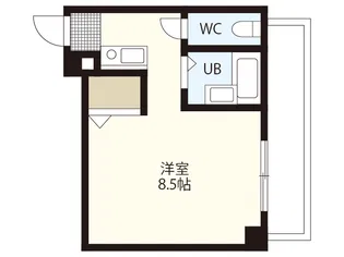 CASA東白島【2階】の間取り