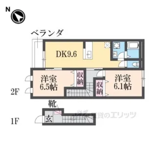 サンライズガーデン【2階】の間取り