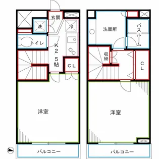 ルーブル高円寺参番館の間取り