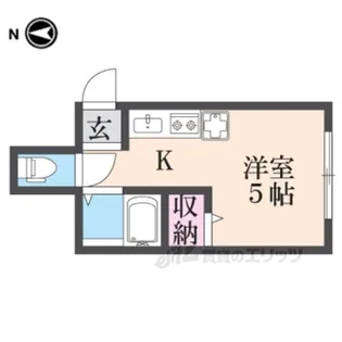 リッチヒル富雄【1階】の間取り
