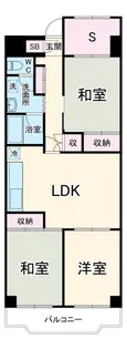 芝園ハイツ2号棟【3階】の間取り