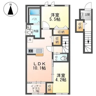 ドルチェ【2階】の間取り