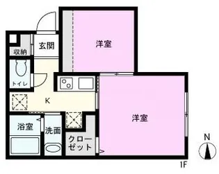 THE GATE KIYOKAWA【1階】の間取り