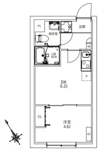 フラシア東武練馬【1階】の間取り