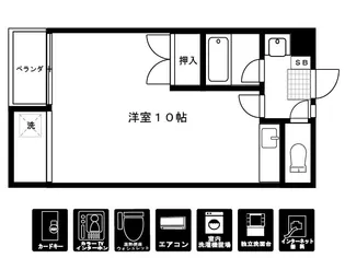 グリーンヴィラ上関B1【3階】の間取り