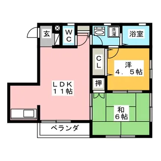 ガーデンテラス広明町【1階】の間取り