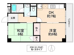 シャトー中村【3階】の間取り
