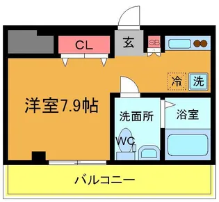 カノン【4階】の間取り
