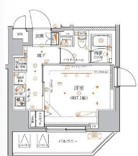 クレイシア入谷竜泉【9階】の間取り