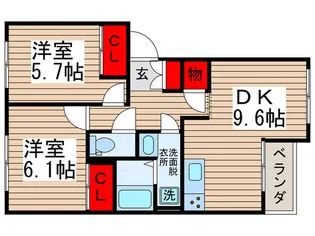 ラフレシール【2階】の間取り