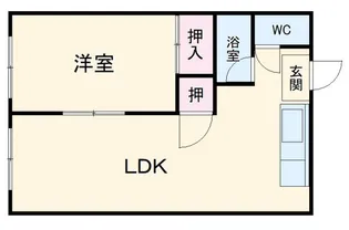 黒田ハイツ【2階】の間取り