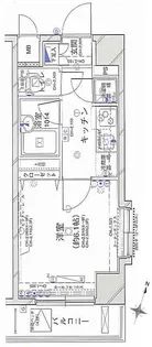 パレステュディオ飯田橋【6階】の間取り