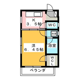 ルミエール横浜【4階】の間取り