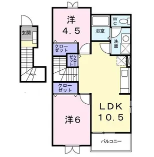 グレーヌII【2階】の間取り