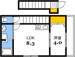 ロイヤルヴィラ向洋【2階】の間取り